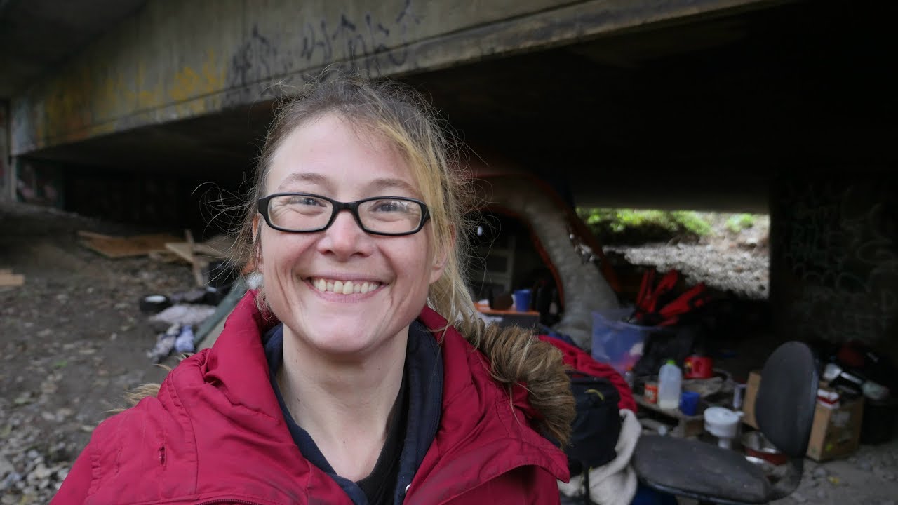 Living under a Bridge Doesn’t Stop This Seattle Homeless Woman from Staying Positive.